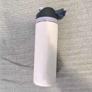 Owala White and Gray Water Bottle. 24 oz